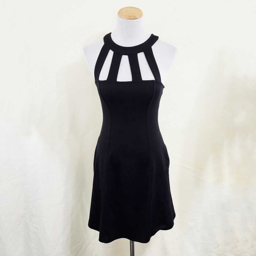 Free People Beach Cage dress black skater pockets Fit & Flare Women's Size XS